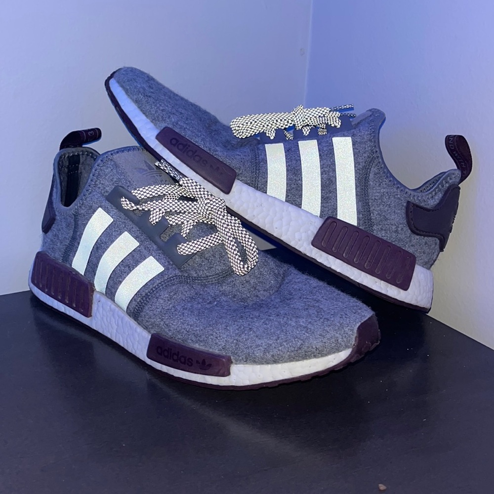 NMD Maroon Reflective, Mens size 12